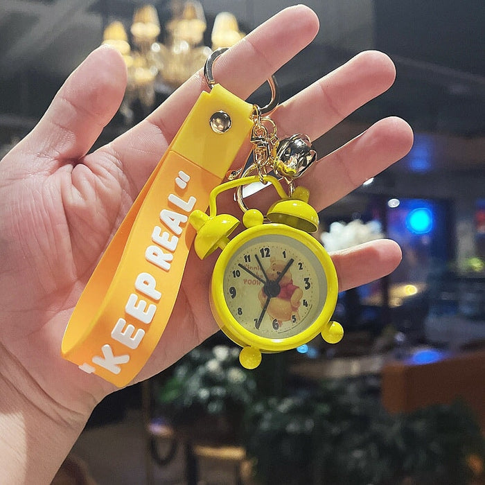 Wholesale Mini Color Alarm Clock Metal Keychain JDC-KC-Aolong015 Keychains 傲龙 Mini alarm clock yellow Wholesale Jewelry JoyasDeChina Joyas De China