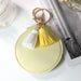 Wholesale Mini Round PU Leather Small Mirror Tassel Makeup Mirror Keychain MOQ≥2 JDC-KC-BenX001 Keychains 本勋 Wholesale Jewelry JoyasDeChina Joyas De China