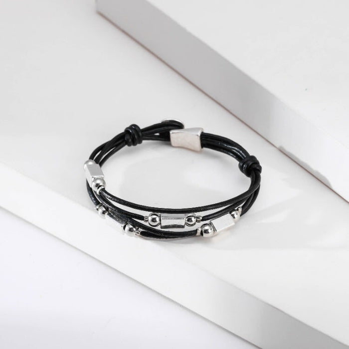 Wholesale Multilayer Fine Leather Boho Bracelet JDC-BT-DHJ005 Bracelet 邓会君 Wholesale Jewelry JoyasDeChina Joyas De China