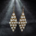 Wholesale Multilayer Pearl Metal Earrings JDC-ES-Daiq005 Earrings 黛茜 Wholesale Jewelry JoyasDeChina Joyas De China