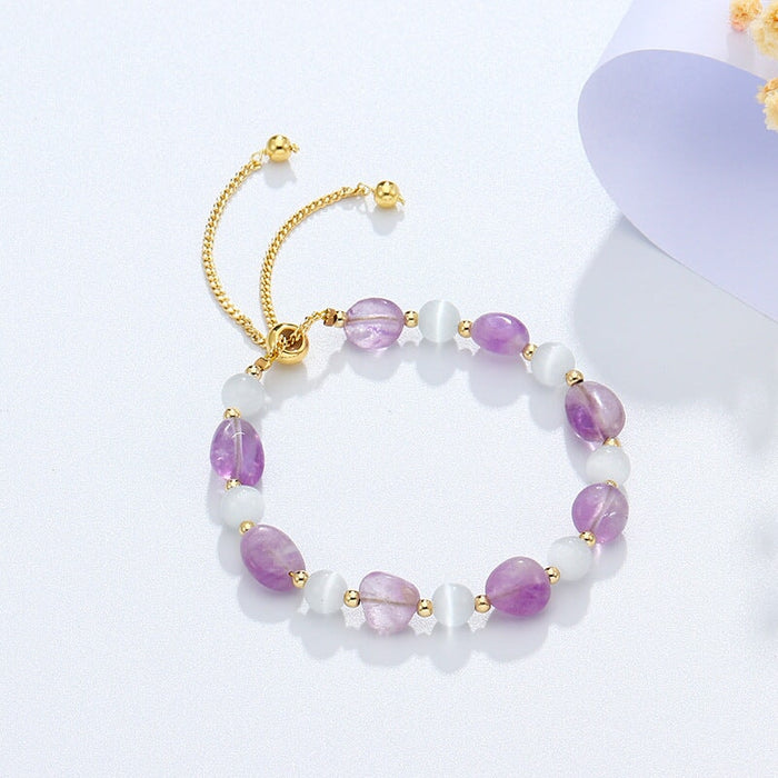 Wholesale Opal Crystal Copper Gold Plated Bracelet JDC-BT-Weiy010 Bracelet 唯逸 Wholesale Jewelry JoyasDeChina Joyas De China