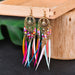 Wholesale Openwork Feather Alloy Rice Beads Tassel Boho Earrings JDC-ES-Daiq006 Earrings 黛茜 DC1451-1 Wholesale Jewelry JoyasDeChina Joyas De China