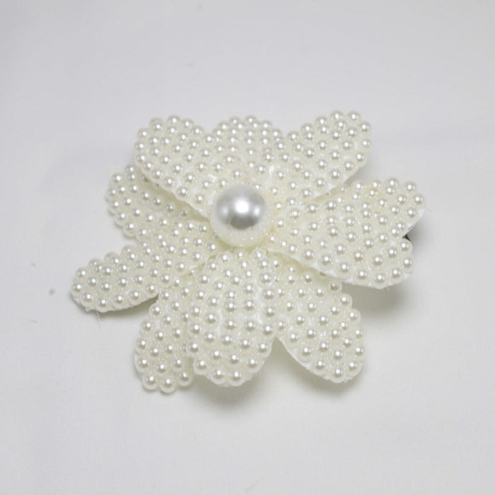 Wholesale pearl bow flower children hairpin JDC-HC-QianY001 Hair Clips 茜月 Wholesale Jewelry JoyasDeChina Joyas De China