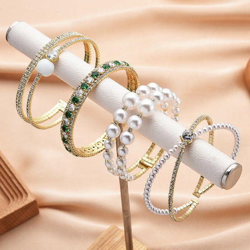 Wholesale pearl cold wind alloy bracelet JDC-BT-Jiaow002 Bracelet 娇婉 Wholesale Jewelry JoyasDeChina Joyas De China