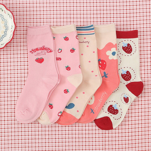 Wholesale pink combed cotton socks JDC-SK-Qihen008 Sock 圻恒 Wholesale Jewelry JoyasDeChina Joyas De China