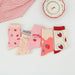 Wholesale pink combed cotton socks JDC-SK-Qihen008 Sock 圻恒 Wholesale Jewelry JoyasDeChina Joyas De China