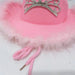 Wholesale Pink Cowboy Hat Non Woven Crown Western Jazz Woolen Hat JDC-FH-Guanchuan004 Fashionhat 冠川 Wholesale Jewelry JoyasDeChina Joyas De China