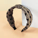 Wholesale Plaid Fabric Alloy Chain Headband (F)JDC-HD-O384 Headband 潮炫 Wholesale Jewelry JoyasDeChina Joyas De China