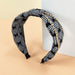 Wholesale Plaid Fabric Alloy Chain Headband (F)JDC-HD-O384 Headband 潮炫 Wholesale Jewelry JoyasDeChina Joyas De China