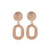 Wholesale Plating Alloy Pattern Oval Earrings JDC-ES-D770 Earrings 晴雯 Wholesale Jewelry JoyasDeChina Joyas De China