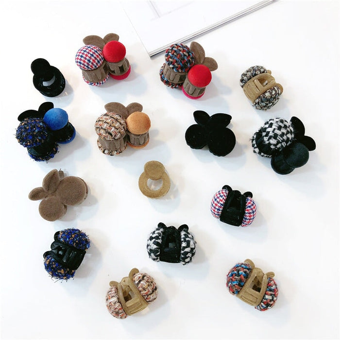 Wholesale Plush Plastic Resin Hair Clips JDC-HC-Jiax002 Hair Clips 佳芯 Wholesale Jewelry JoyasDeChina Joyas De China