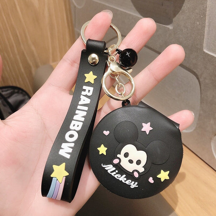 Wholesale Portable Cartoon Makeup Mirror Metal PVC Keychain（F） JDC-KC-FeiRun011 Keychains 飞润 Wholesale Jewelry JoyasDeChina Joyas De China