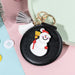 Wholesale PU Leather Small Mirror Snowman Christmas Tree Keychain MOQ≥2 JDC-KC-BenX004 Keychains 本勋 broom snowman Wholesale Jewelry JoyasDeChina Joyas De China