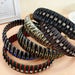 Wholesale PU Leather Wrap Rhinestone Braided Headband JDC-HD-O372 Headband 潮炫 Wholesale Jewelry JoyasDeChina Joyas De China