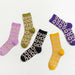 Wholesale purple combed cotton socks JDC-SK-Qihen010 Sock 圻恒 Wholesale Jewelry JoyasDeChina Joyas De China