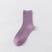 Wholesale purple combed cotton socks JDC-SK-Qihen013 Sock 圻恒 Wholesale Jewelry JoyasDeChina Joyas De China