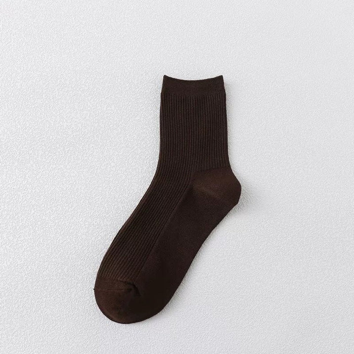 Wholesale purple combed cotton socks JDC-SK-Qihen013 Sock 圻恒 Coffee Wholesale Jewelry JoyasDeChina Joyas De China