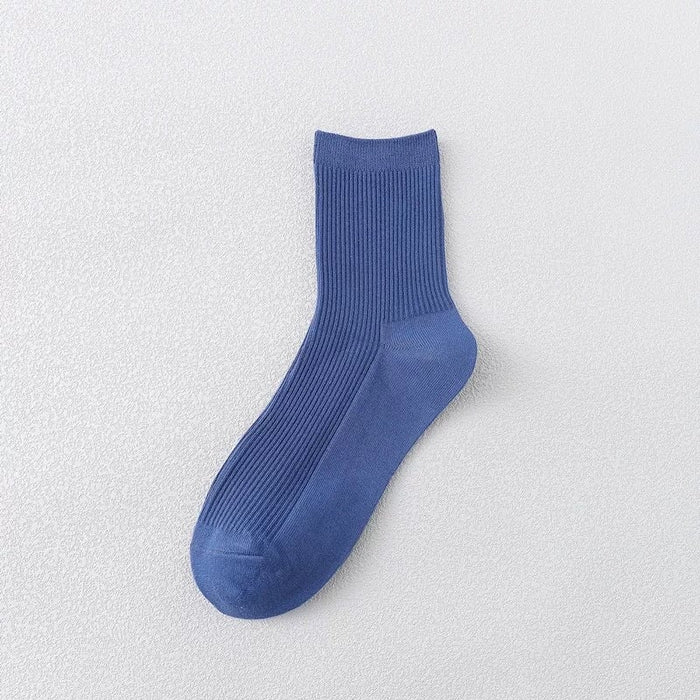 Wholesale purple combed cotton socks JDC-SK-Qihen013 Sock 圻恒 Sky blue Wholesale Jewelry JoyasDeChina Joyas De China