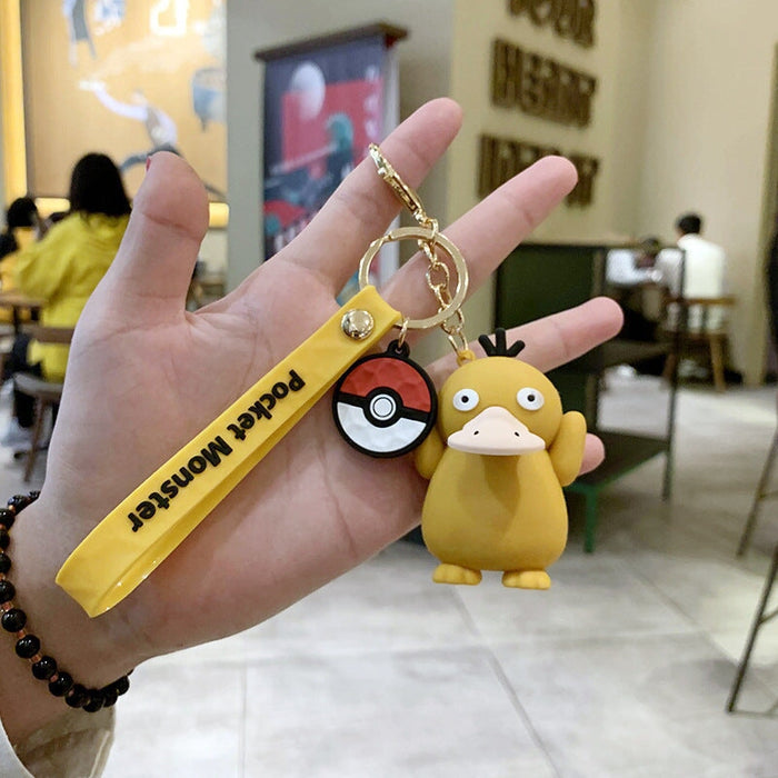 Wholesale PVC Doll Cute Keychain(F) JDC-KC-Aolong018 Keychains 傲龙 Pickup-up to duck Wholesale Jewelry JoyasDeChina Joyas De China