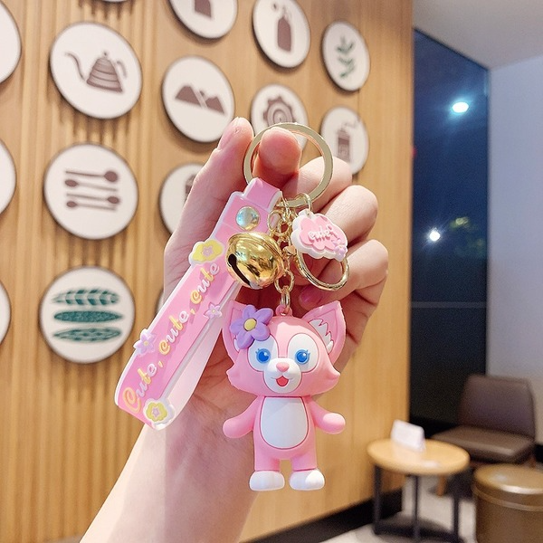 Wholesale pvc linga belle fox keychain （F）JDC-KC-Aolong001 Keychains 傲龙 Wholesale Jewelry JoyasDeChina Joyas De China