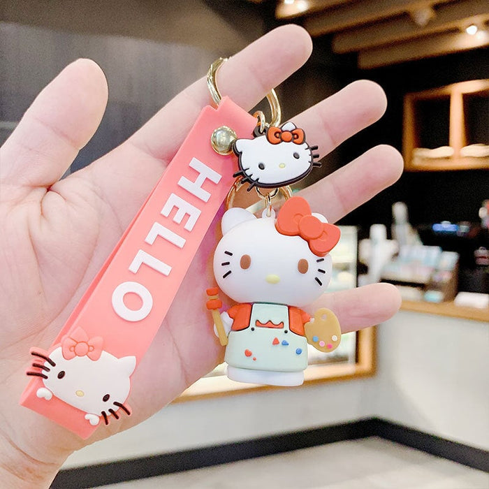 Wholesale pvc silicone doll doll kt cat key chain buckle （F）JDC-KC-Aolong005 Keychains 傲龙 Wholesale Jewelry JoyasDeChina Joyas De China