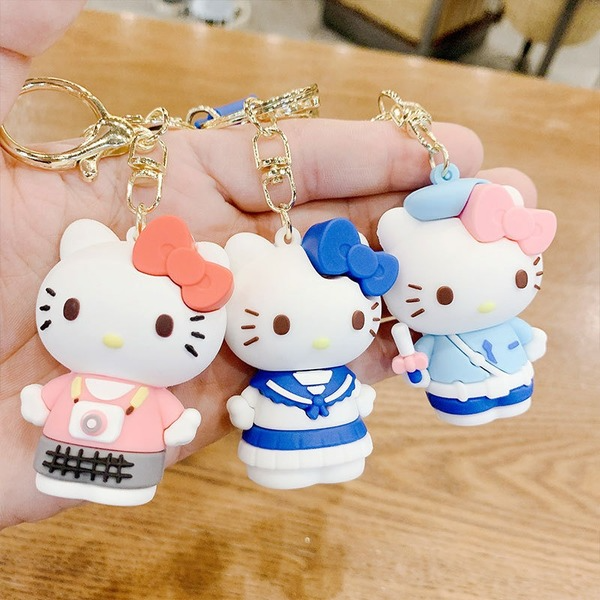 Wholesale pvc silicone doll doll kt cat key chain buckle （F）JDC-KC-Aolong005 Keychains 傲龙 Wholesale Jewelry JoyasDeChina Joyas De China