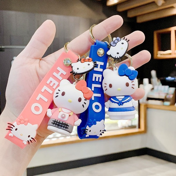 Wholesale pvc silicone doll doll kt cat key chain buckle （F）JDC-KC-Aolong005 Keychains 傲龙 Wholesale Jewelry JoyasDeChina Joyas De China