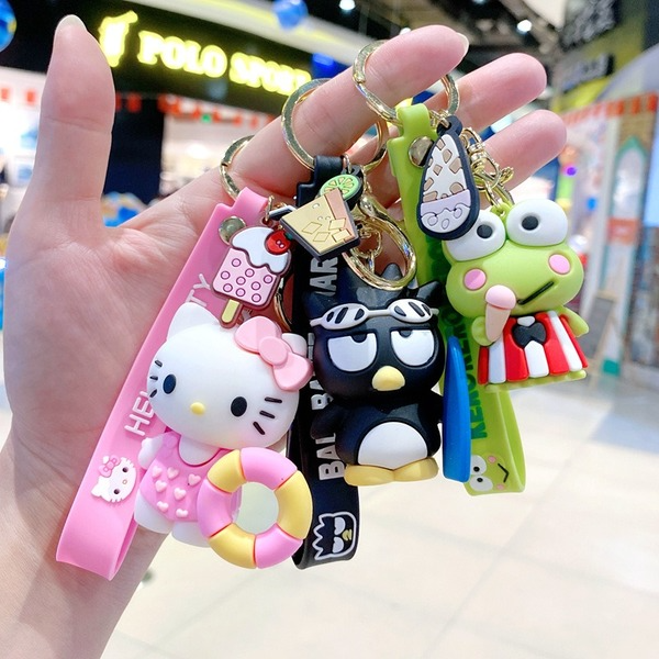 Wholesale PVC Yellow Pudding Dog Key Chain Chain （F）JDC-KC-Gongz023 Keychains 宫泽 Wholesale Jewelry JoyasDeChina Joyas De China