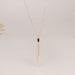 Wholesale Rectangular Tassel Stainless Steel Gold Plated Necklace JDC-NE-YS064 Necklaces 艺昇 Wholesale Jewelry JoyasDeChina Joyas De China