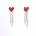 Wholesale red 925 silver needle Earrings JDC-ES-Sideng015 Earrings 思登 Wholesale Jewelry JoyasDeChina Joyas De China