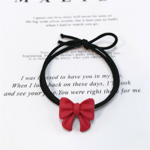 Wholesale red alloy hair circle JDC-HS-Jiax001 Hair Scrunchies 佳芯 Wholesale Jewelry JoyasDeChina Joyas De China