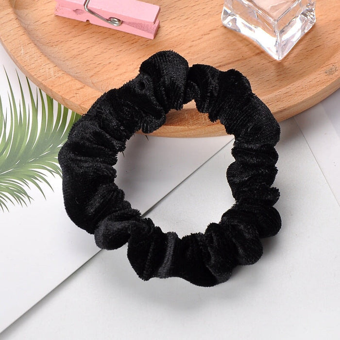 Wholesale red flannel hair band JDC-HS-h402 Hair Scrunchies 妙德 Wholesale Jewelry JoyasDeChina Joyas De China