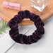 Wholesale red flannel hair band JDC-HS-h402 Hair Scrunchies 妙德 dark purple Wholesale Jewelry JoyasDeChina Joyas De China