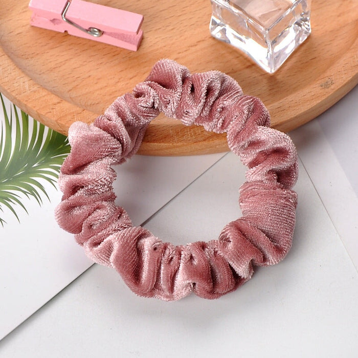 Wholesale red flannel hair band JDC-HS-h402 Hair Scrunchies 妙德 Korean flour Wholesale Jewelry JoyasDeChina Joyas De China