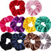 Wholesale red flannel hair circle JDC-HS-h407 Hair Scrunchies 妙德 2#10 in a set Wholesale Jewelry JoyasDeChina Joyas De China