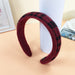 Wholesale red leather fabric headband JDC-HD-O382 Headband 潮炫 Wholesale Jewelry JoyasDeChina Joyas De China