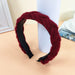 Wholesale red leather fabric headband JDC-HD-O382 Headband 潮炫 F Wholesale Jewelry JoyasDeChina Joyas De China