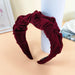 Wholesale red leather fabric headband JDC-HD-O382 Headband 潮炫 H Wholesale Jewelry JoyasDeChina Joyas De China