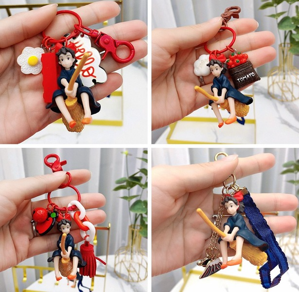 Wholesale Red Resin Little Witch Keychain JDC-KC-Gongz022 Keychains 宫泽 Wholesale Jewelry JoyasDeChina Joyas De China