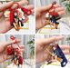 Wholesale Red Resin Little Witch Keychain JDC-KC-Gongz022 Keychains 宫泽 Wholesale Jewelry JoyasDeChina Joyas De China