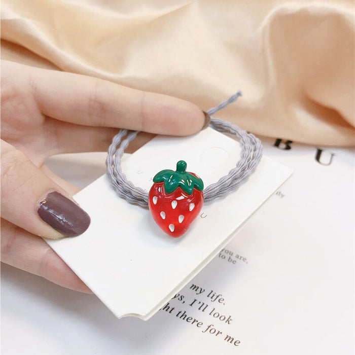 Wholesale red rubber hair bands JDC-HS-Jiax013 Hair Scrunchies 佳芯 1831 Wholesale Jewelry JoyasDeChina Joyas De China