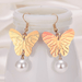 Wholesale Resin Butterfly Ear Hooks JDC-ES-GM007 Earrings 冈麦 Wholesale Jewelry JoyasDeChina Joyas De China