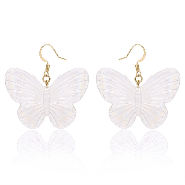 Wholesale Resin Butterfly Ear Hooks JDC-ES-GM007 Earrings 冈麦 Wholesale Jewelry JoyasDeChina Joyas De China