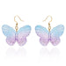 Wholesale Resin Butterfly Ear Hooks JDC-ES-GM007 Earrings 冈麦 Blue pink ER21Y0710-2 Wholesale Jewelry JoyasDeChina Joyas De China