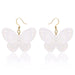 Wholesale Resin Butterfly Ear Hooks JDC-ES-GM007 Earrings 冈麦 Transparent ER21Y0710-1 Wholesale Jewelry JoyasDeChina Joyas De China