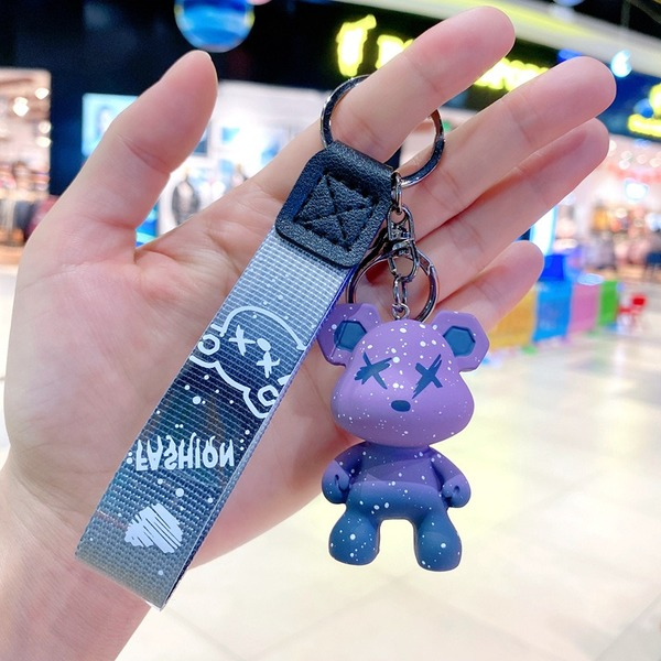 Wholesale Resin Chameleon Bear Keychain JDC-KC-Gongz010 Keychains 宫泽 Wholesale Jewelry JoyasDeChina Joyas De China