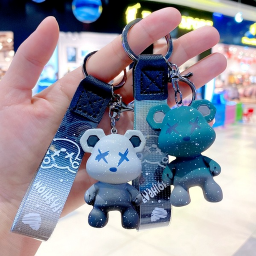 Wholesale Resin Chameleon Bear Keychain JDC-KC-Gongz010 Keychains 宫泽 Wholesale Jewelry JoyasDeChina Joyas De China