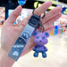 Wholesale Resin Chameleon Bear Keychain JDC-KC-Gongz010 Keychains 宫泽 B163-2 purple Single pack Wholesale Jewelry JoyasDeChina Joyas De China