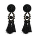 Wholesale resin tassel earrings JDC-ES-LIUM023 Earrings 榴芒 Wholesale Jewelry JoyasDeChina Joyas De China