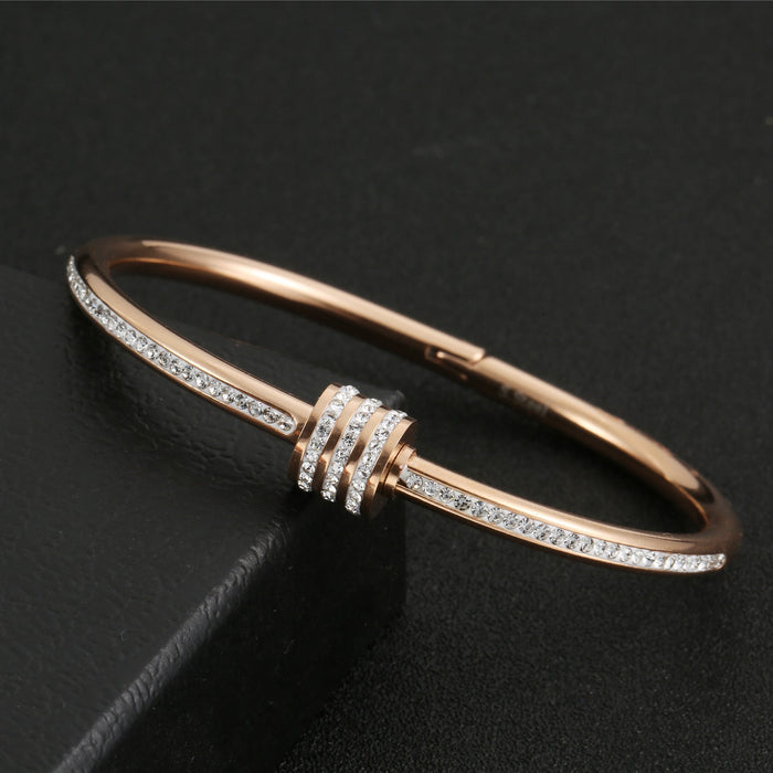 Wholesale rose gold stainless steel bracelet JDC-BT-Kucai003 Bracelet 酷彩 101 Wholesale Jewelry JoyasDeChina Joyas De China